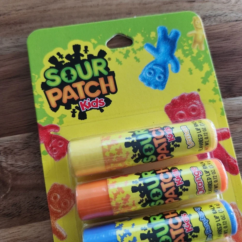 NEW Sour Patch Kids Flavored‎ Lip Balm Set 8 Count